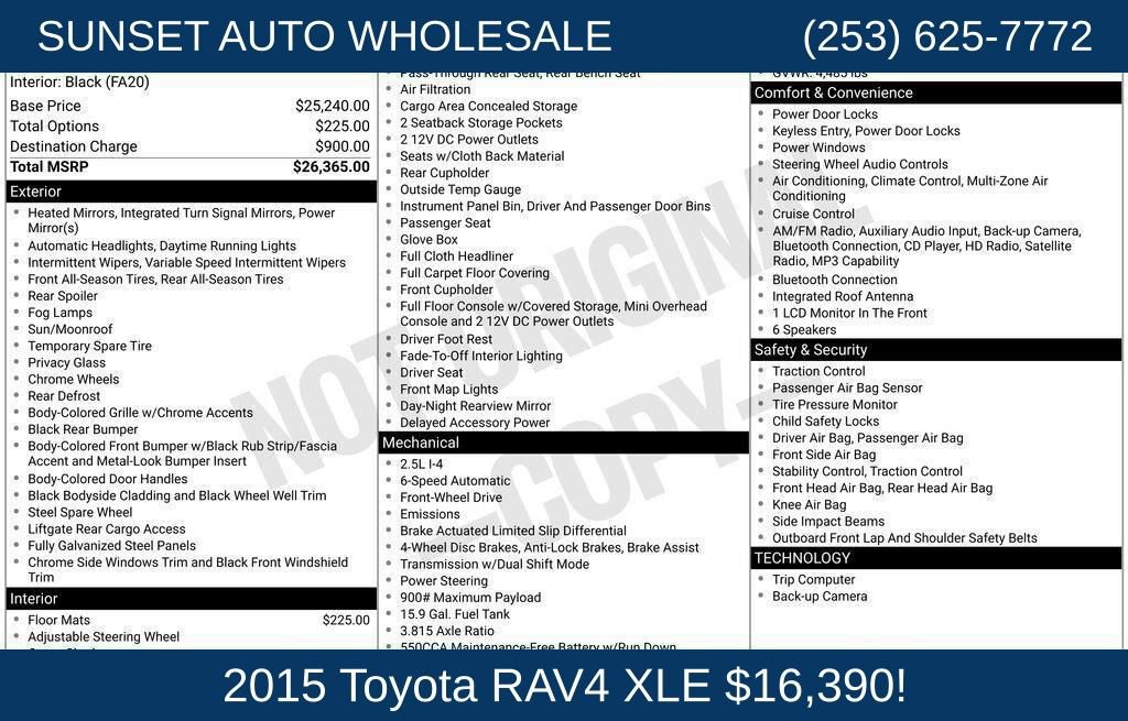 Used 2015 Toyota RAV4 XLE FWD image 36