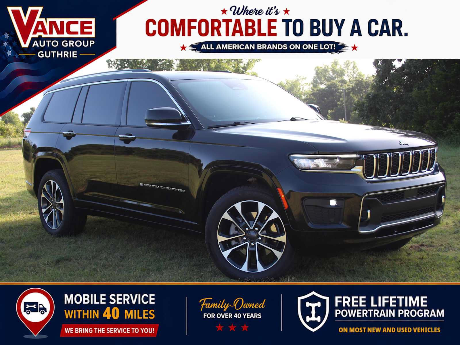 Used 2021 Jeep Grand Cherokee L Overland w/ Luxury Tech Group IV AWD/4WD image 1