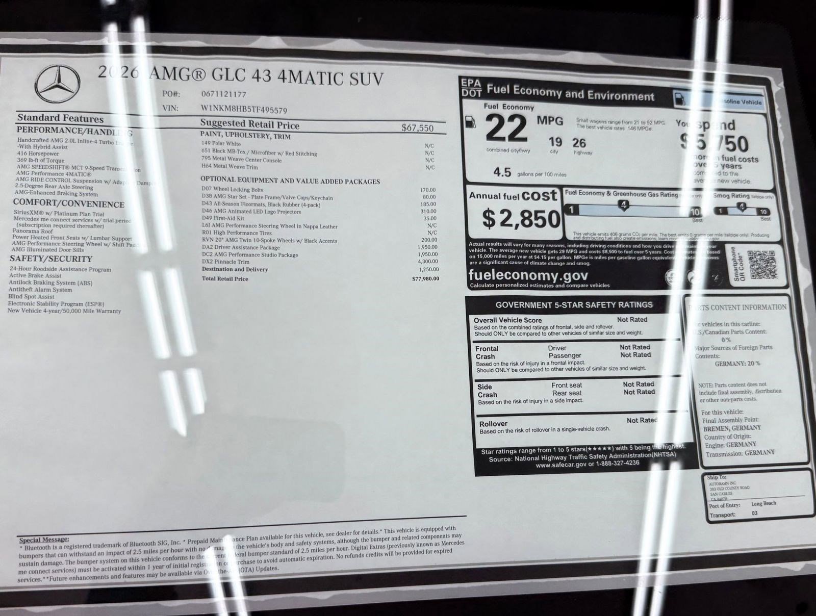 New 2026 Mercedes-Benz GLC 43 AMG 4MATIC image 33