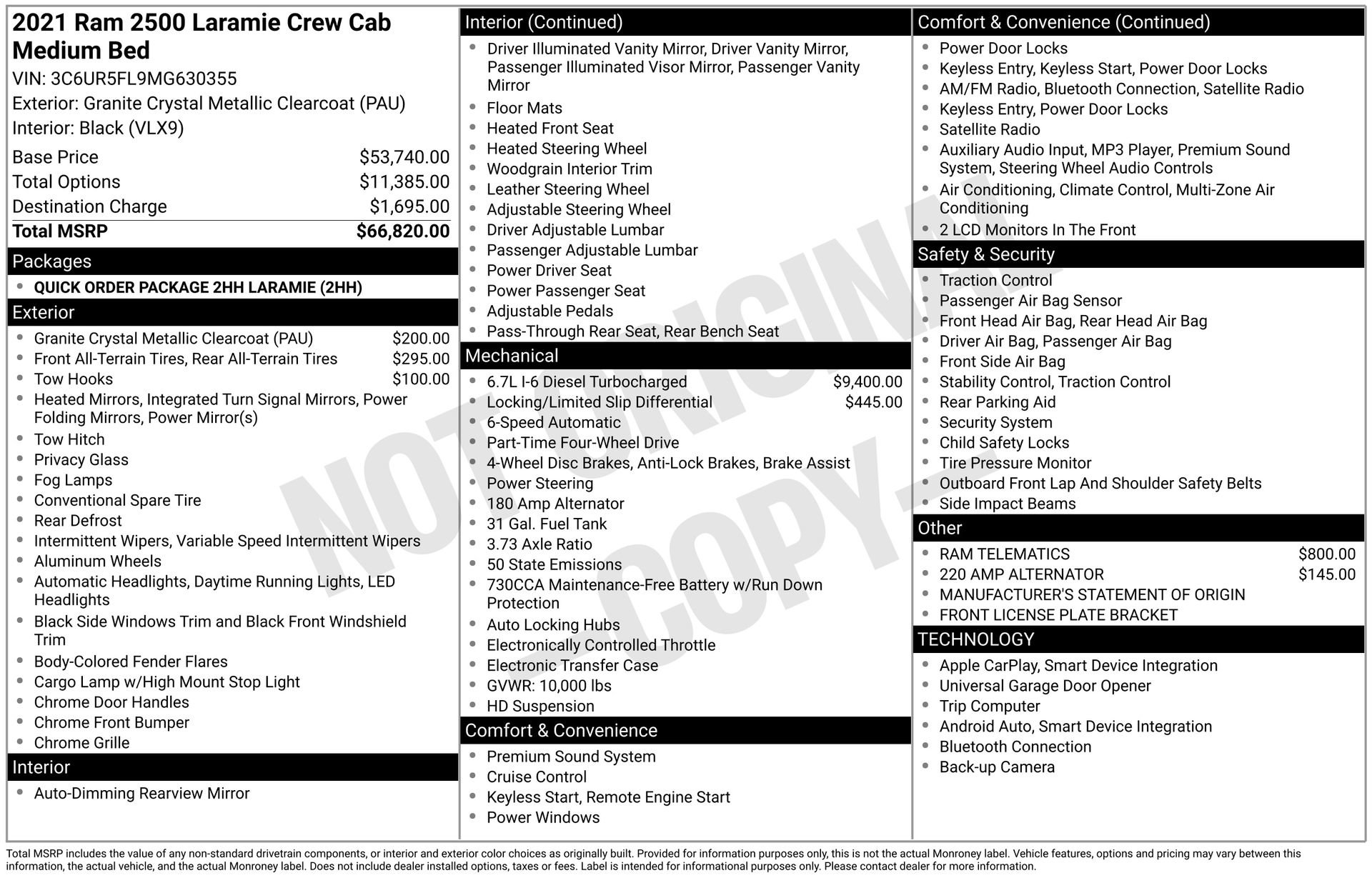 Used 2021 RAM 2500 Laramie image 4