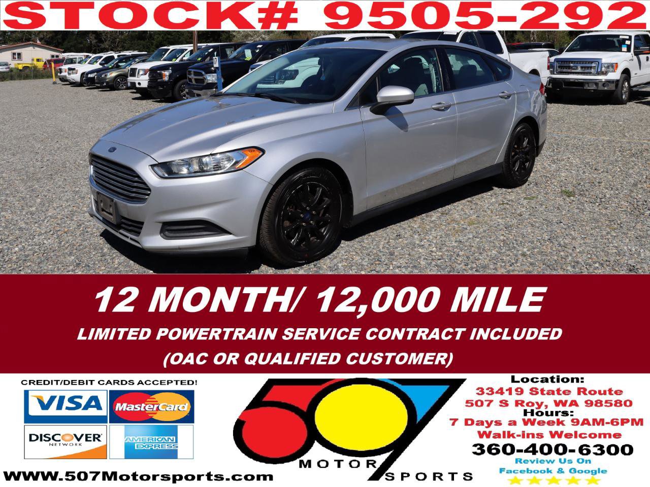 Used 2015 Ford Fusion S FWD image 2