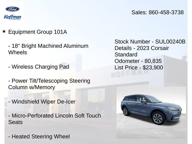Used 2023 Lincoln Corsair AWD w/ Equipment Group 101A image 5