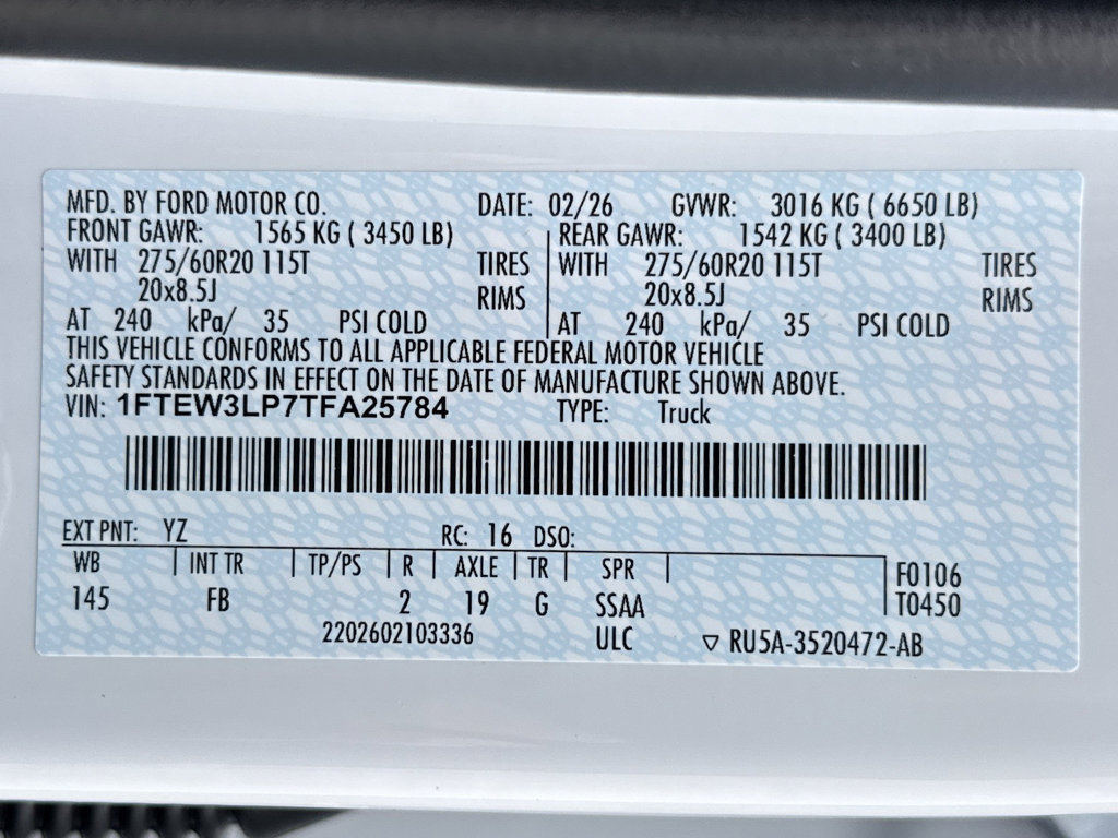 New 2026 Ford F150 XLT w/ Equipment Group 302A MID image 29