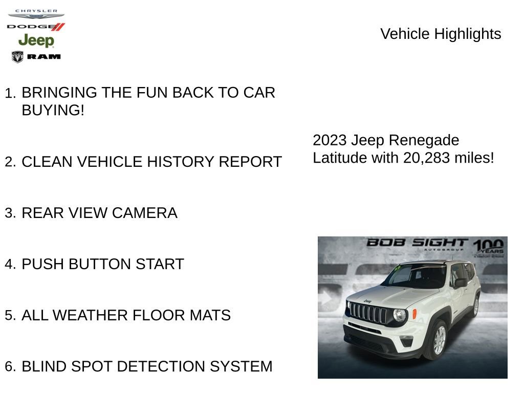 Used 2023 Jeep Renegade Latitude image 3