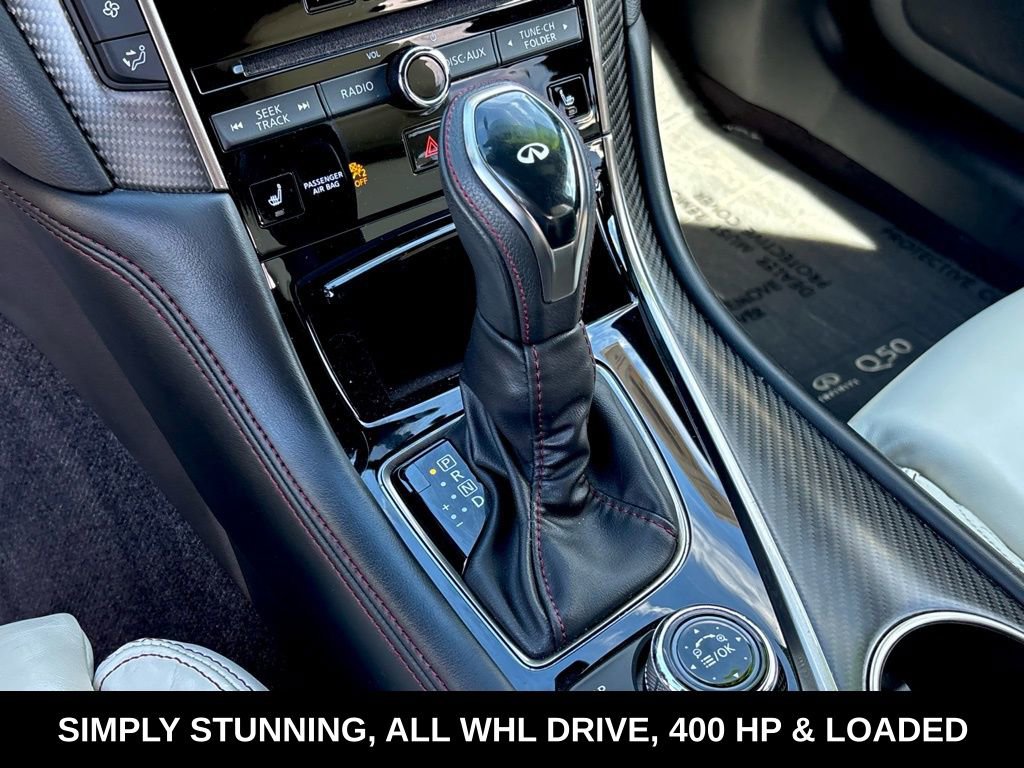 Certified 2023 INFINITI Q50 Red Sport 400 w/ Black Opal Edition image 22