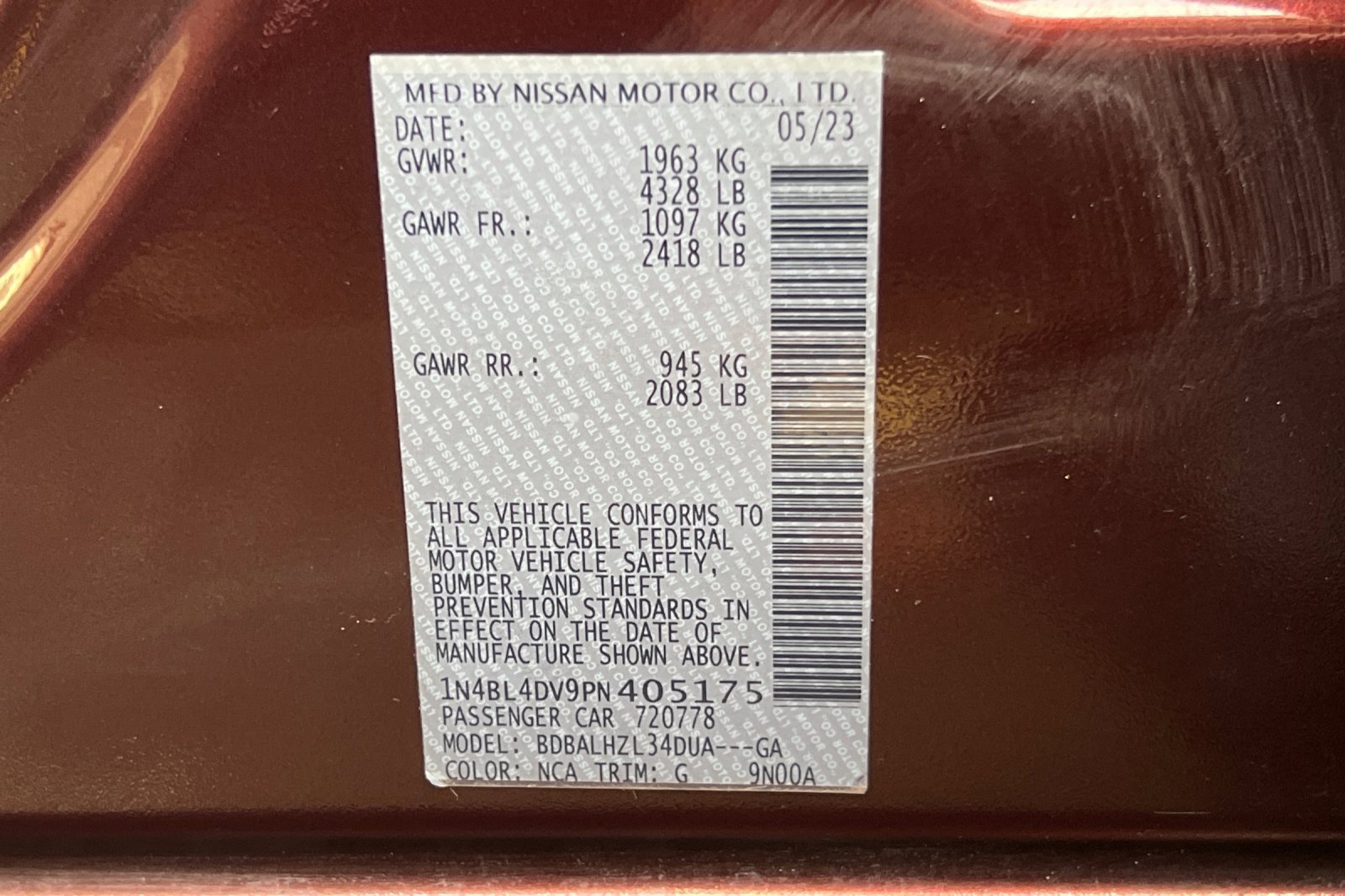 Certified 2023 Nissan Altima 2.5 SV image 33