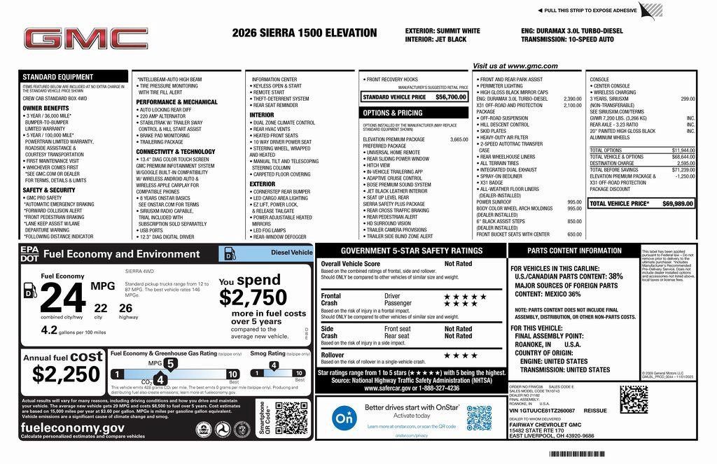 New 2026 GMC Sierra 1500 Elevation w/ Elevation Premium Package AWD/4WD image 4