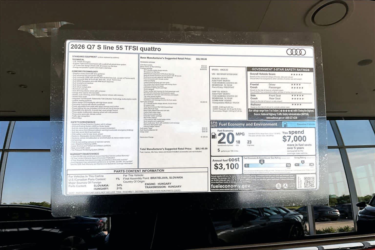 New 2026 Audi Q7 3.0T Prestige AWD/4WD image 19