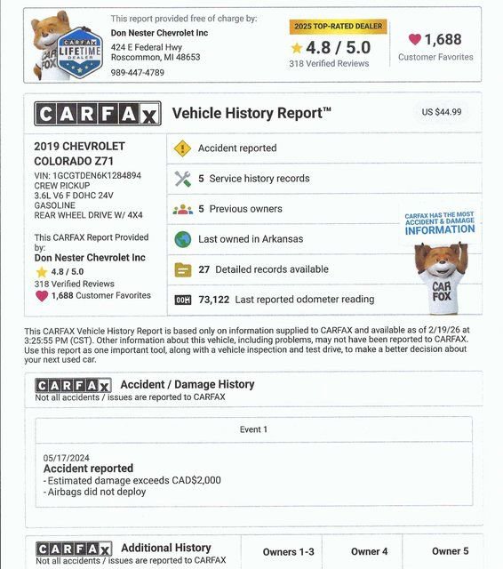 Used 2019 Chevrolet Colorado Z71 image 5