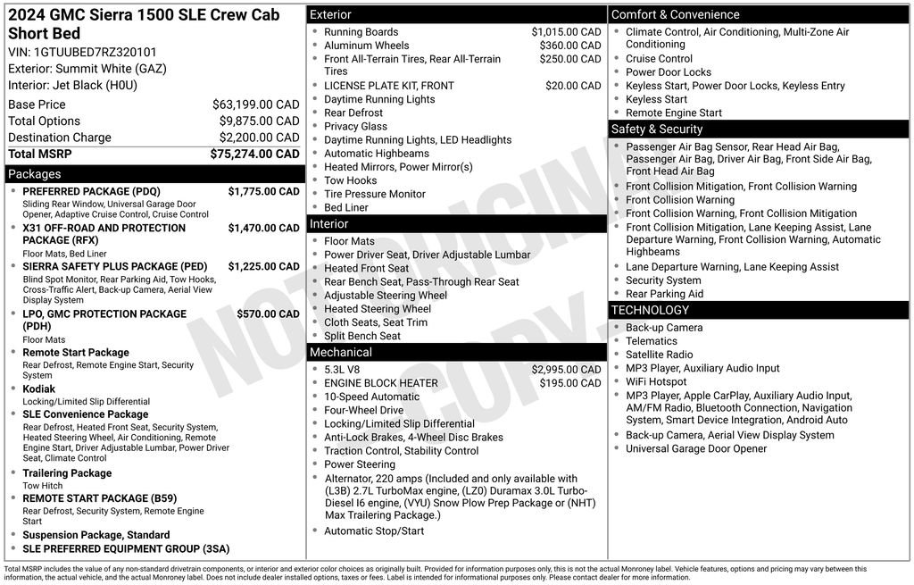 Used 2024 GMC Sierra 1500 SLE w/ Preferred Package AWD/4WD image 26