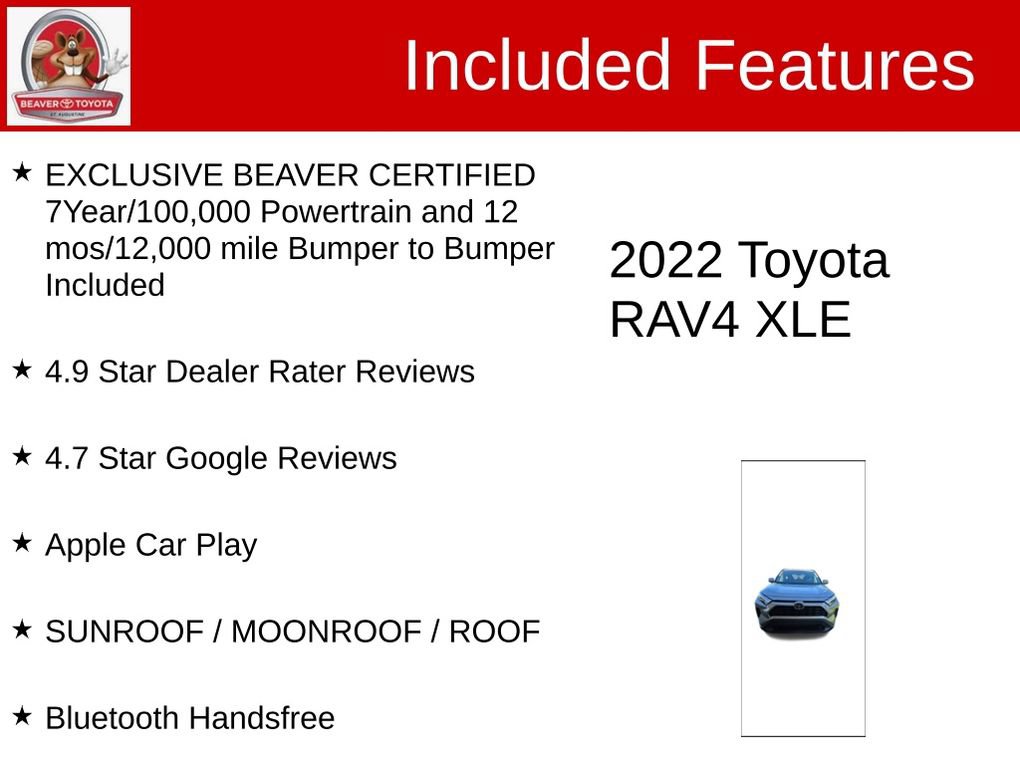 Used 2022 Toyota RAV4 XLE w/ Convenience Package FWD image 4