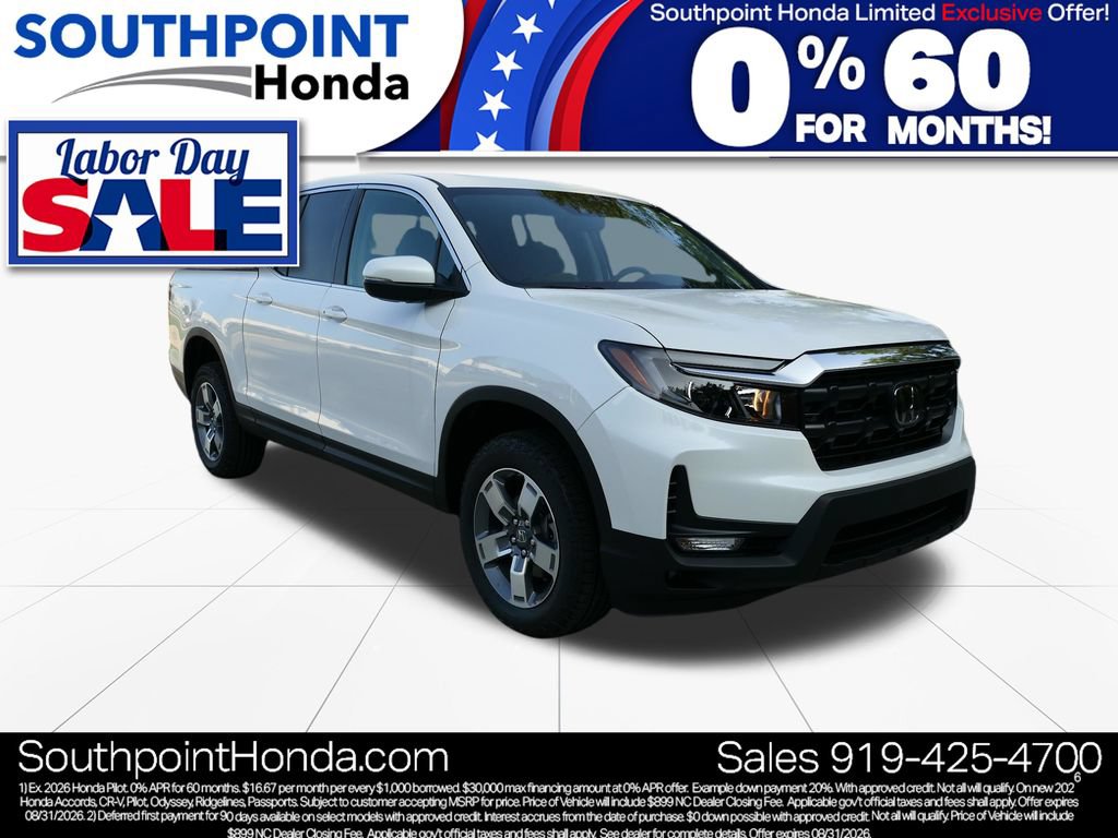 New 2026 Honda Ridgeline RTL