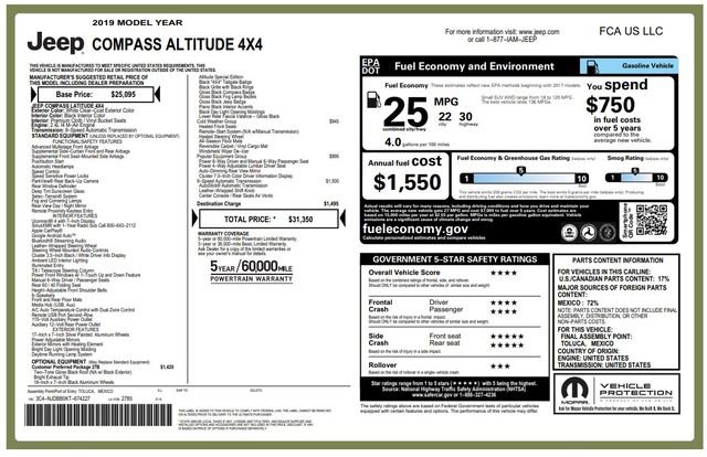 Used 2019 Jeep Compass Altitude image 22