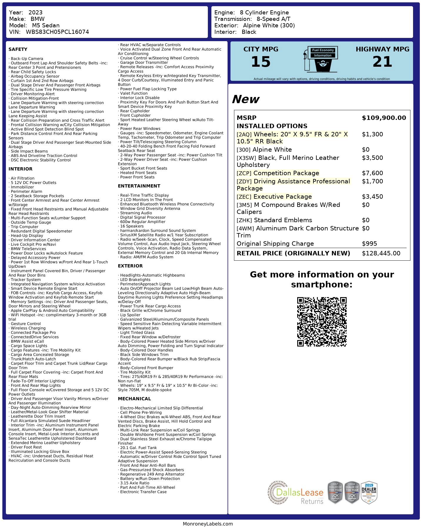 Used 2023 BMW M5 w/ Competition Package image 2