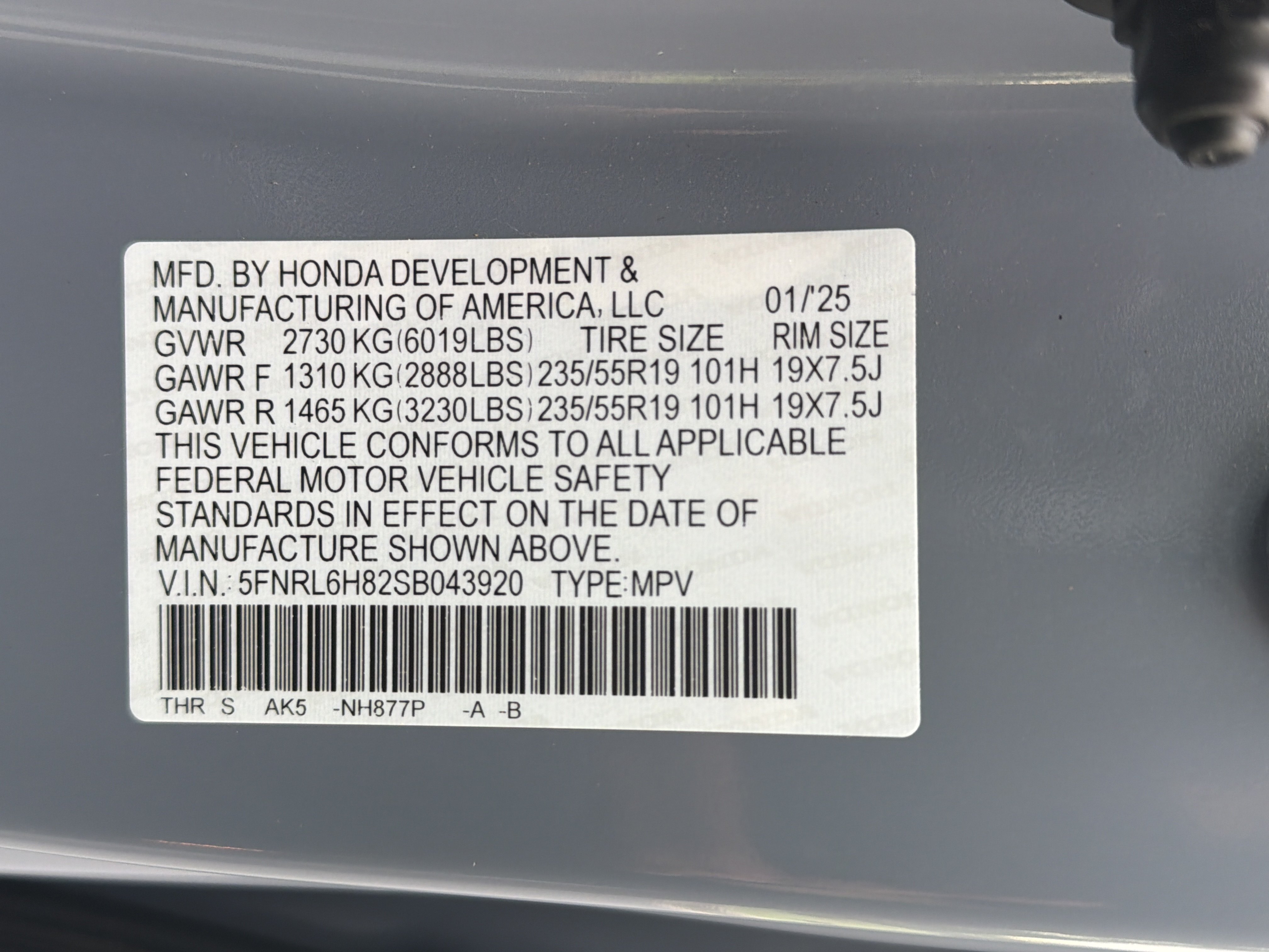 Certified 2025 Honda Odyssey Touring image 36