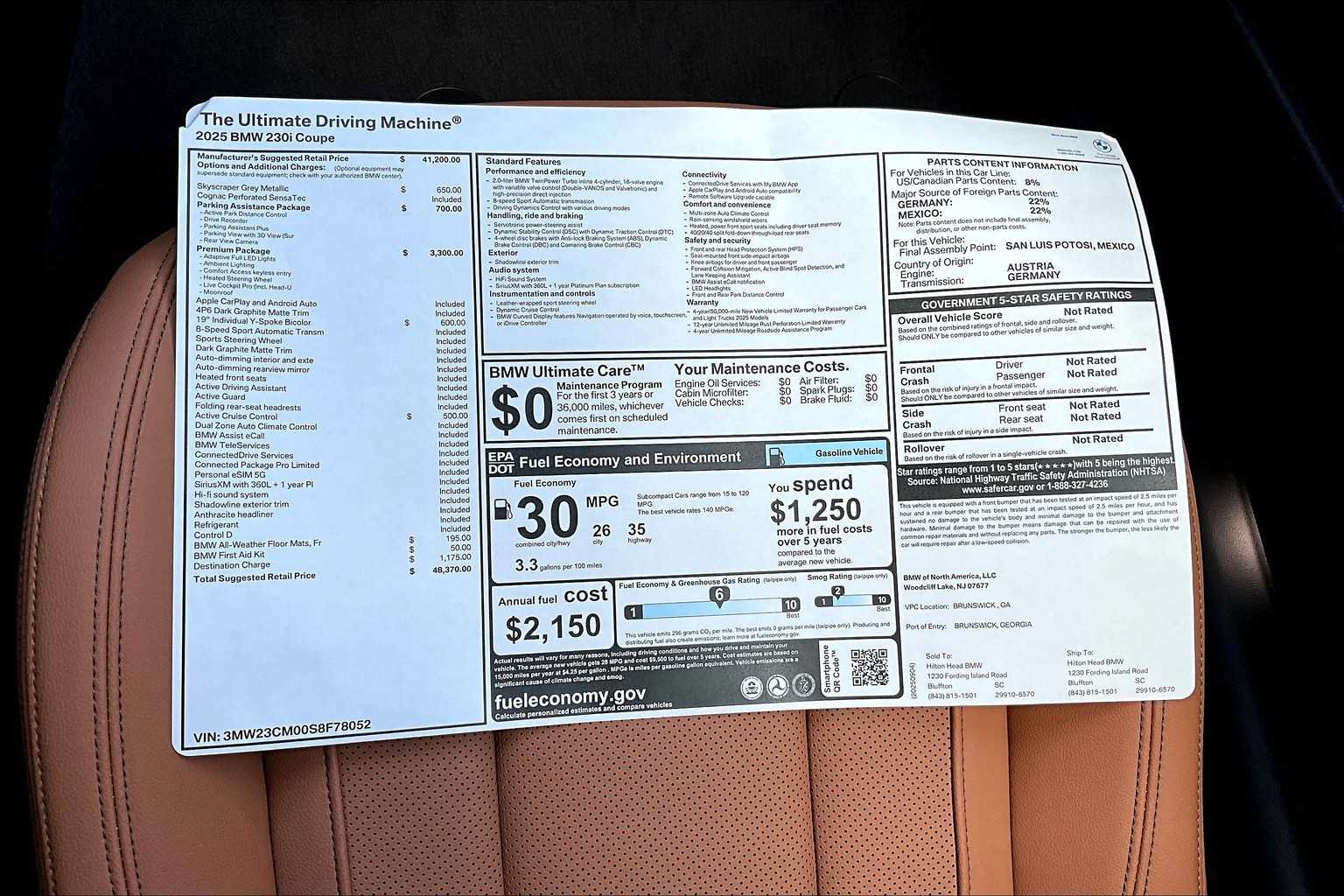 New 2025 BMW 230i Coupe w/ Premium Package RWD image 18