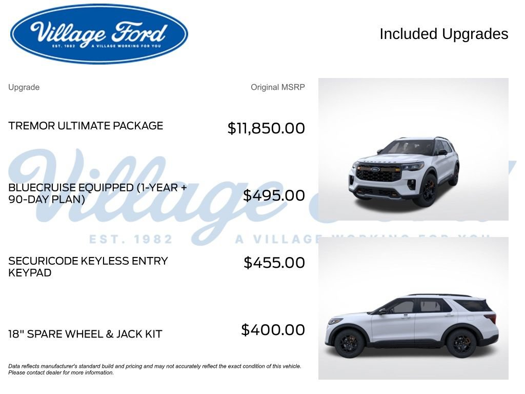 New 2026 Ford Explorer Tremor w/ Tremor Ultimate Package AWD/4WD image 9