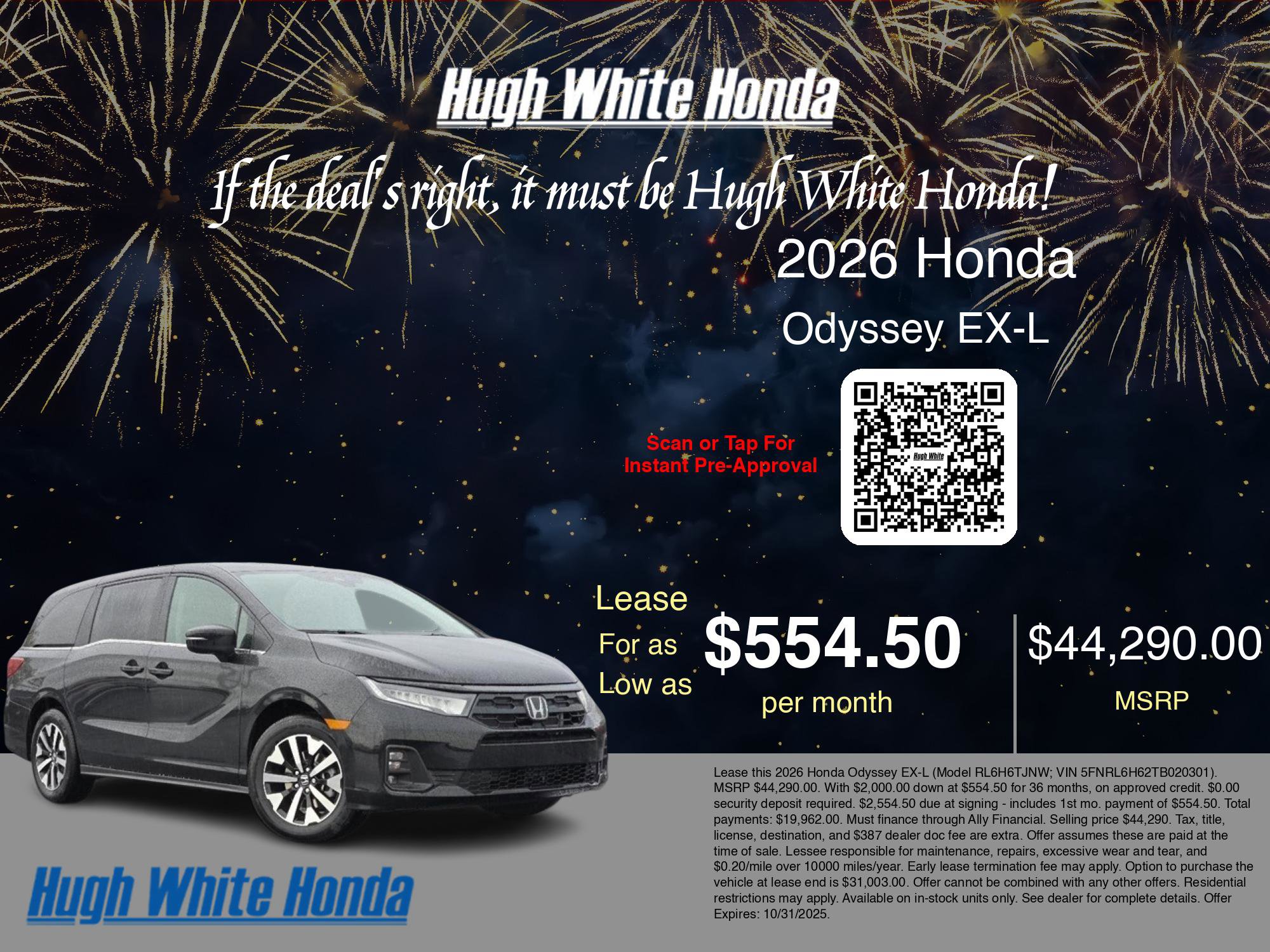 New 2026 Honda Odyssey EX-L image 3