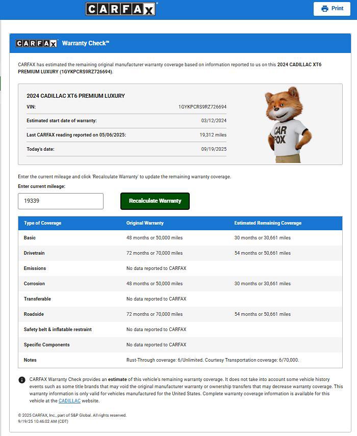 Used 2024 Cadillac XT6 Premium Luxury w/ Technology Package image 15