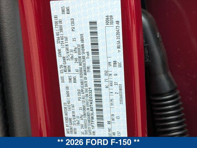 New 2026 Ford F150 XLT AWD/4WD image 21