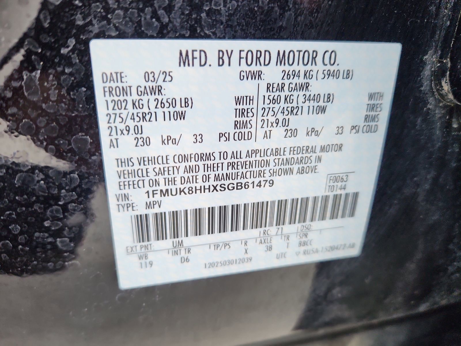 Used 2025 Ford Explorer Platinum w/ LUX Leather Package image 20