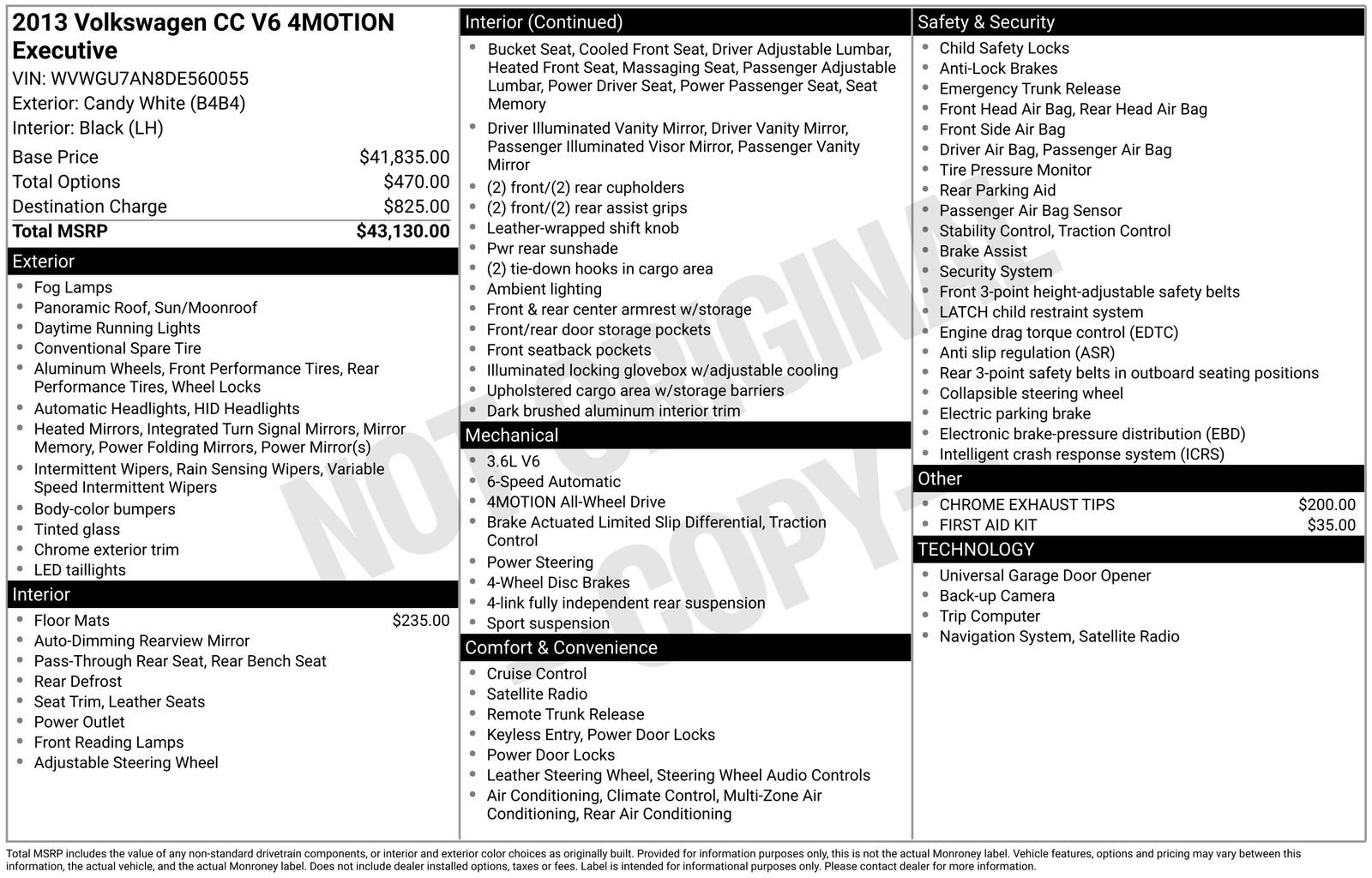 Used 2013 Volkswagen CC Executive image 27