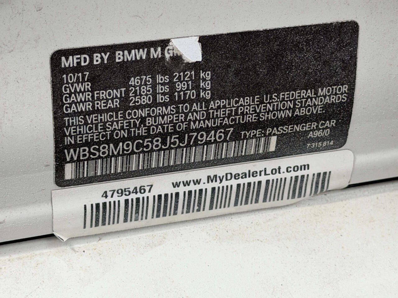 Used 2018 BMW M3 RWD image 14