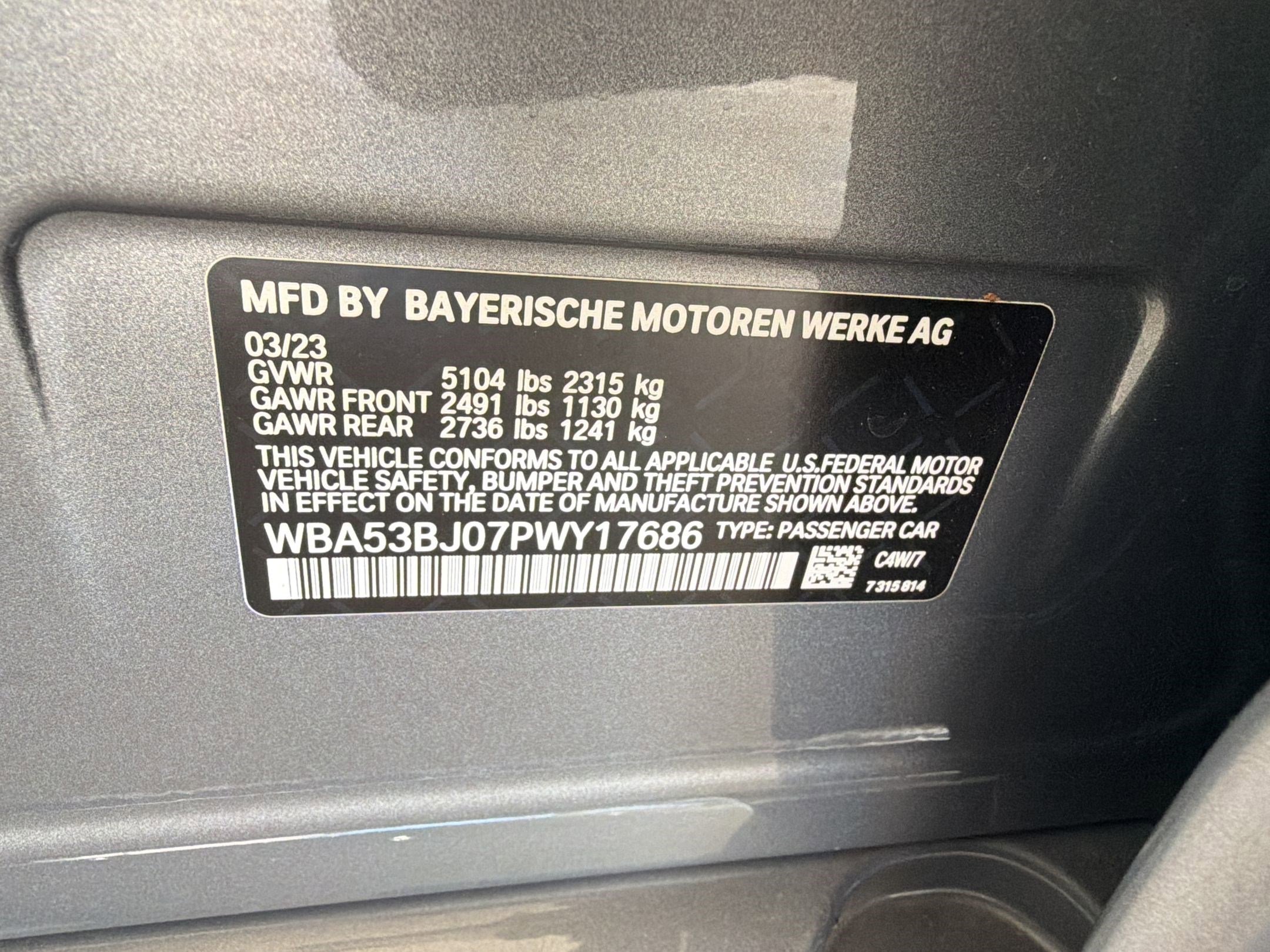 Certified 2023 BMW 540i w/ M Sport Package image 12