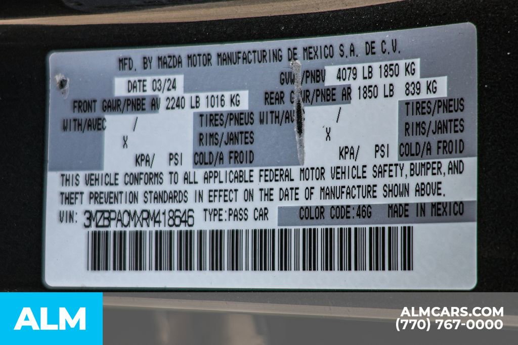 Used 2024 MAZDA MAZDA3 s FWD image 57