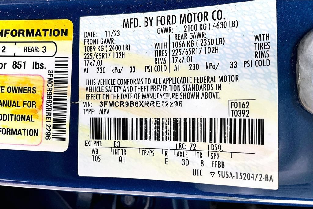 Used 2024 Ford Bronco Sport Big Bend AWD/4WD image 30