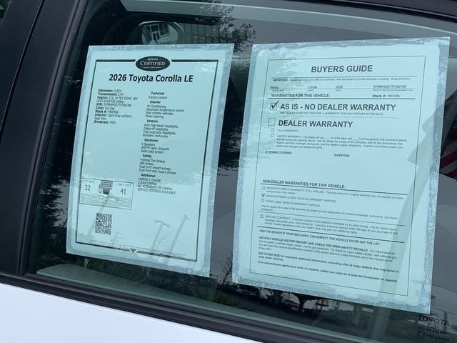 Used 2026 Toyota Corolla LE FWD image 43