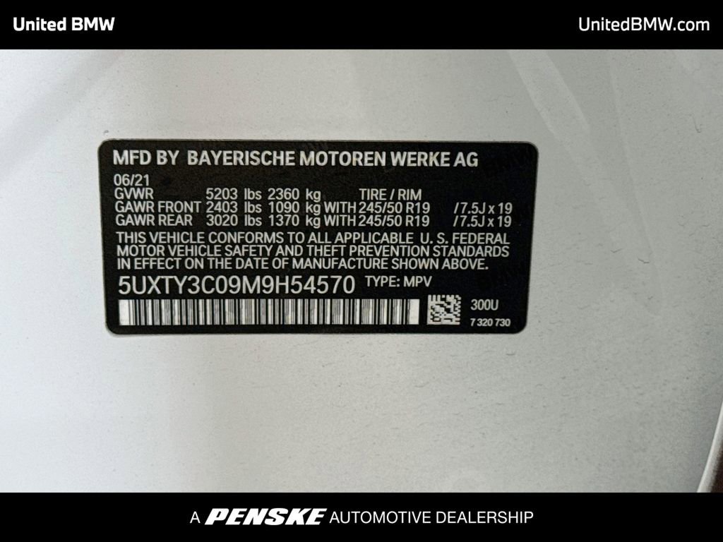 Used 2021 BMW X3 sDrive30i w/ Premium Package RWD image 15
