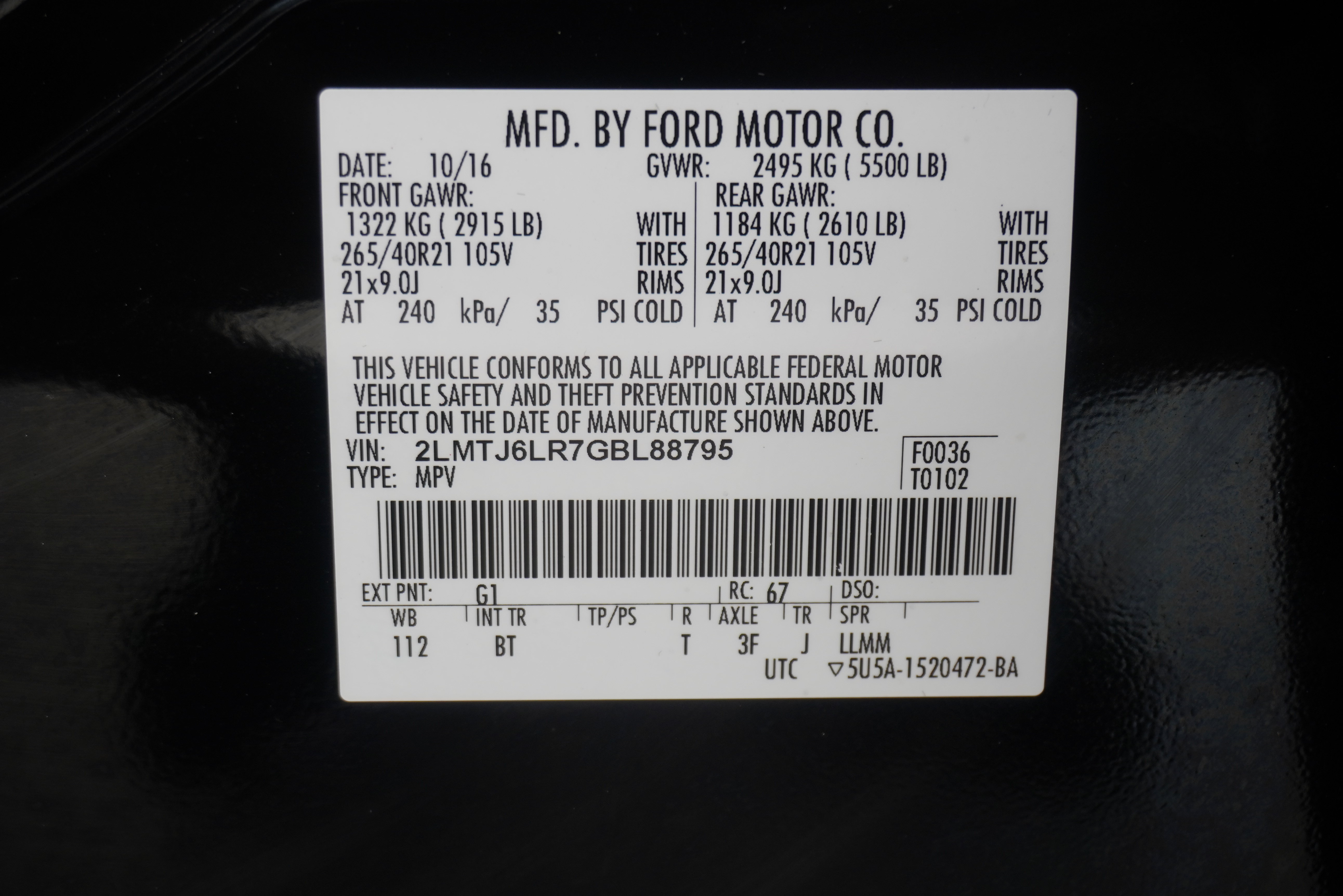 Used 2016 Lincoln MKX Reserve w/ Luxury Package FWD image 32