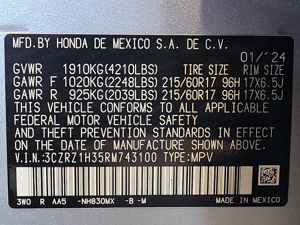 Used 2024 Honda HR-V LX image 33