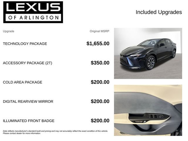 Certified 2025 Lexus RZ 450e w/ Technology Package image 4