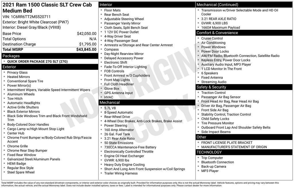 Used 2021 RAM 1500 Classic SLT image 29