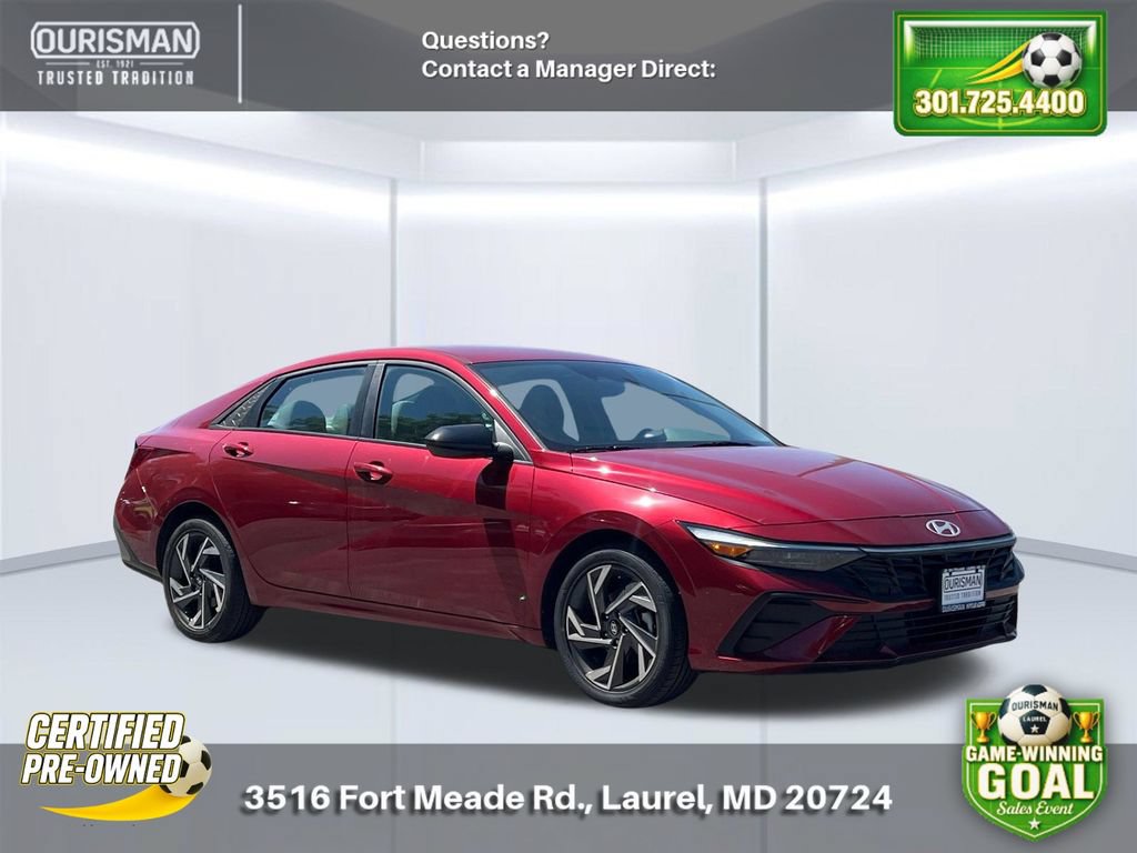 Certified 2025 Hyundai Elantra Sport