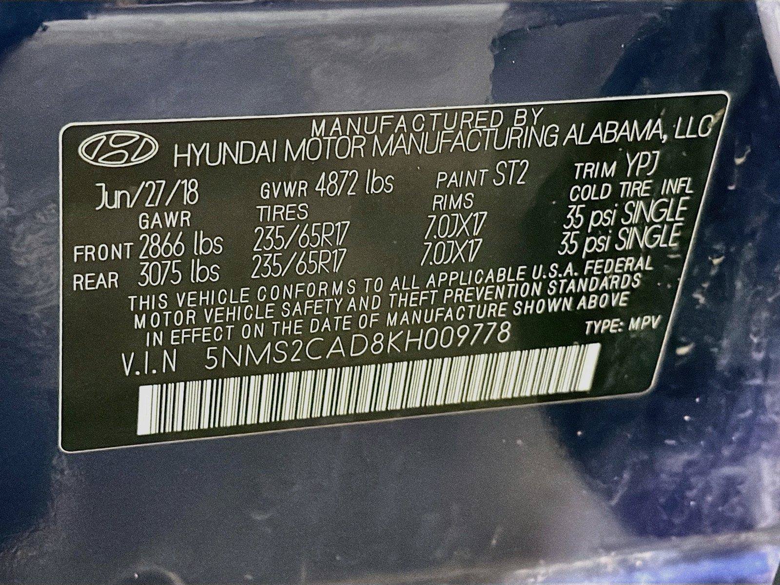 Used 2019 Hyundai Santa Fe SE AWD/4WD image 38