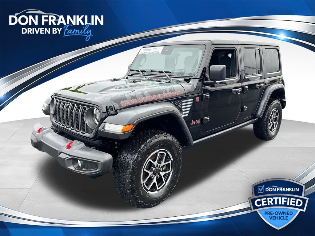 Used 2024 Jeep Wrangler Unlimited Rubicon w/ Technology Group AWD/4WD image 1