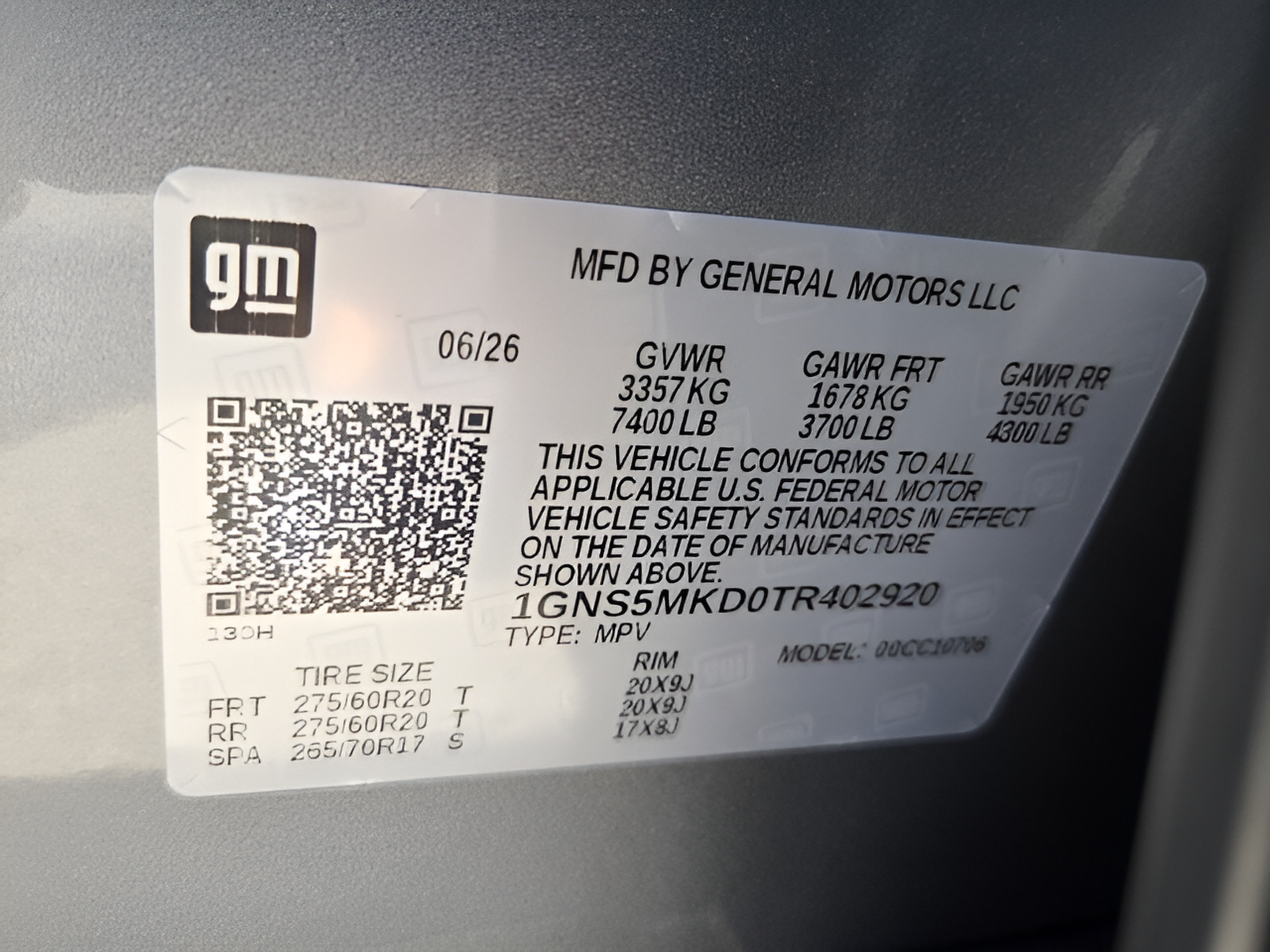 New 2026 Chevrolet Tahoe LS w/ LPO, Dark Essentials Package RWD image 16