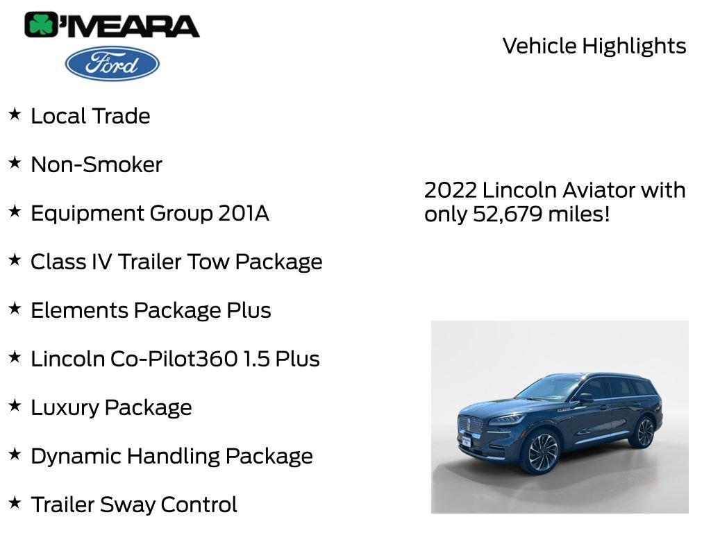 Used 2022 Lincoln Aviator Reserve w/ Equipment Group 201A AWD/4WD image 8