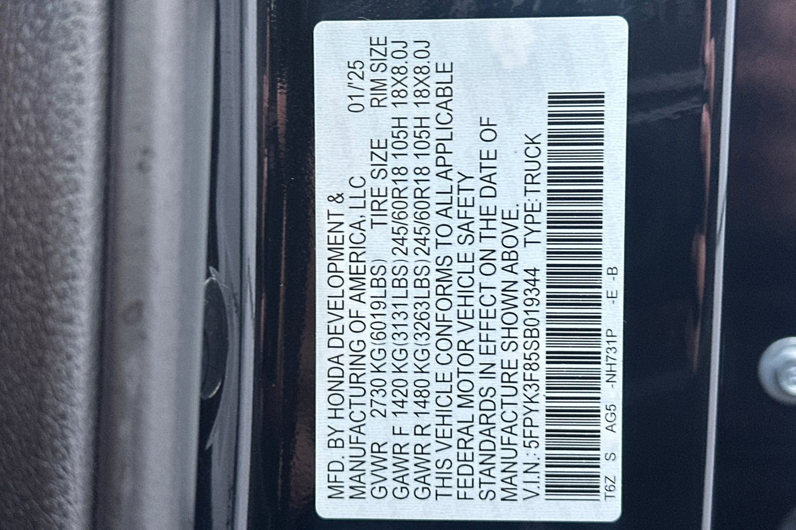 Used 2025 Honda Ridgeline Black Edition image 34