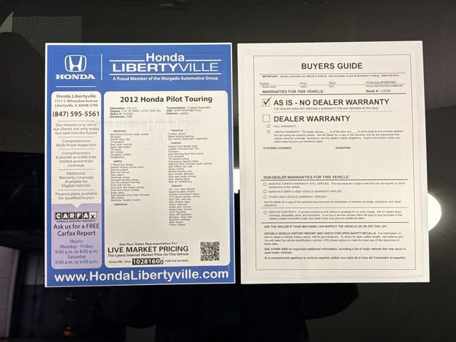 Used 2012 Honda Pilot Touring image 61