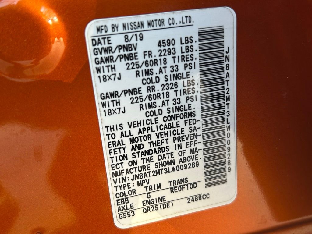 Used 2020 Nissan Rogue SV w/ Sun & Sound Touring Package image 55