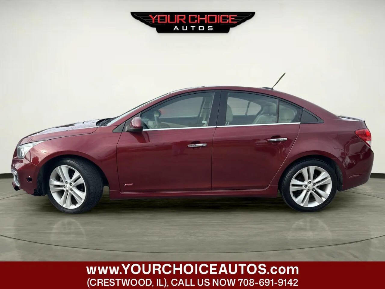 Used 2015 Chevrolet Cruze LTZ w/ Sun, Sound and Sport Package FWD image 2