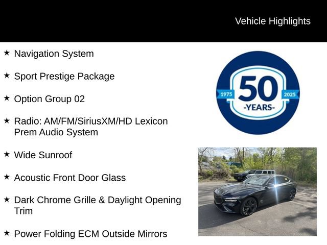 Used 2023 Genesis G70 2.0T w/ Sport Prestige Package AWD/4WD image 5