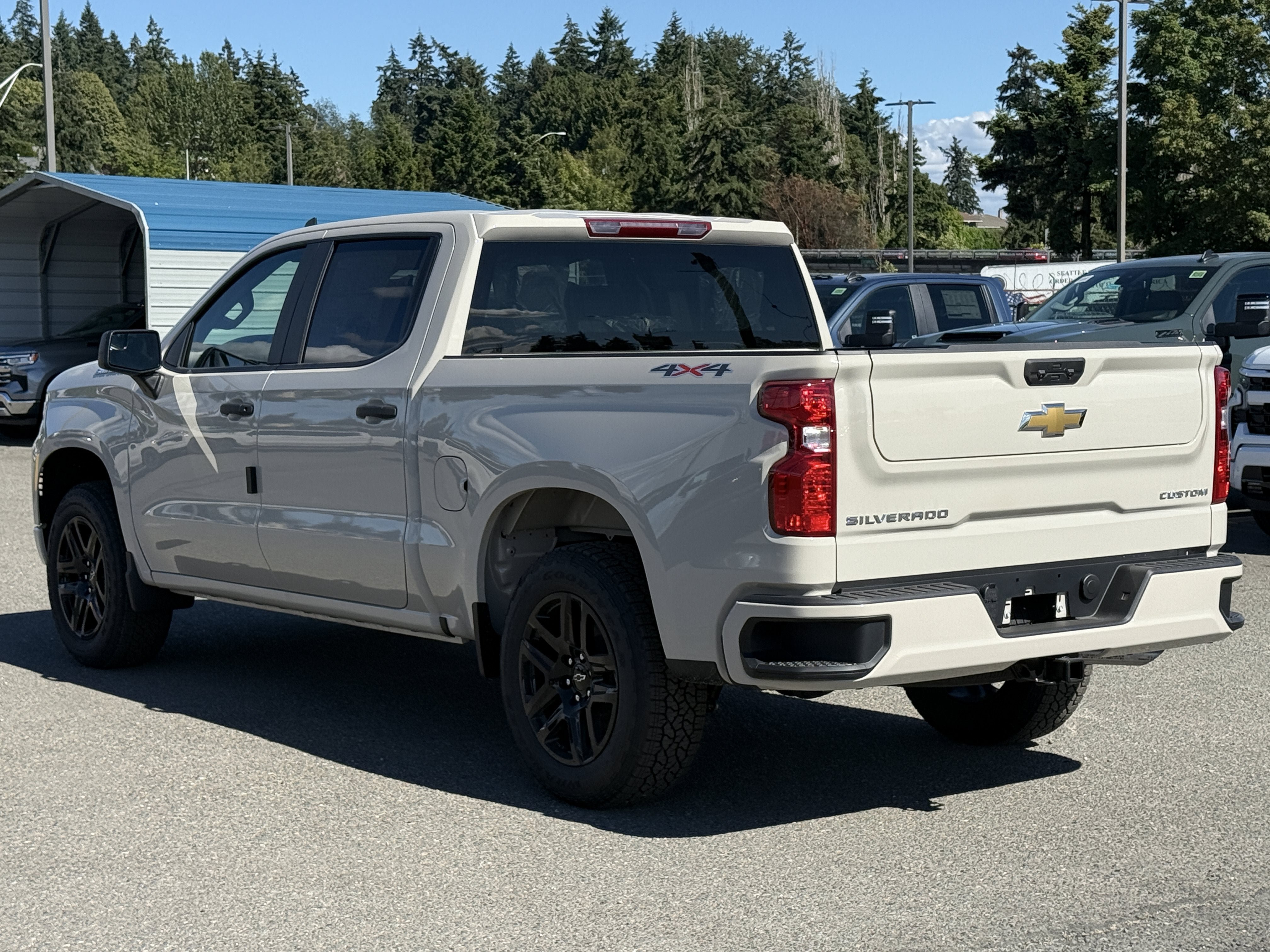 New 2026 Chevrolet Silverado 1500 Custom w/ Turbomax Blackout Package AWD/4WD image 3