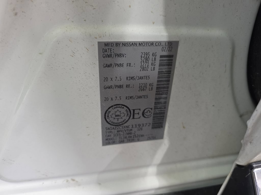 Used 2022 Nissan Murano SL AWD/4WD image 37