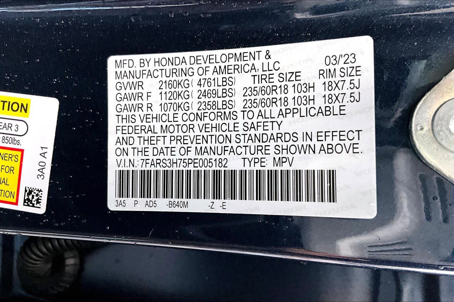 Certified 2023 Honda CR-V EX-L image 66