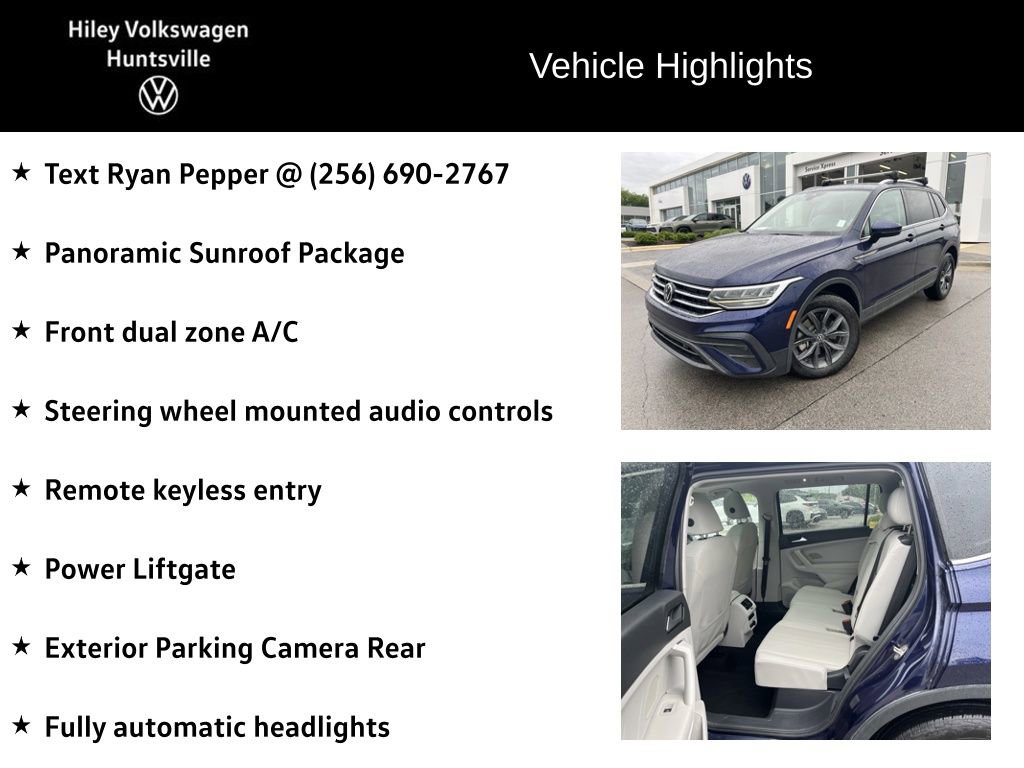 Used 2023 Volkswagen Tiguan SE w/ Panoramic Sunroof Package FWD image 6